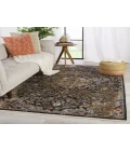 Vibe by Jaipur Living Amena Medallion Black/ Dark Taupe Area Rug (8'X10'6")