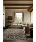 Label J Amena ZFA09 Medallion Blue/Gray Runner (3'X10'2")