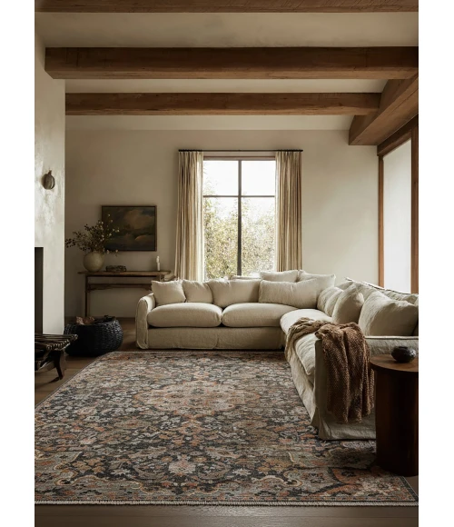 Label J Amena ZFA09 Medallion Blue/Gray Runner (3'X10'2")