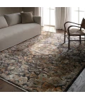 Label J Amena ZFA09 Medallion Blue/Gray Runner (3'X10'2")