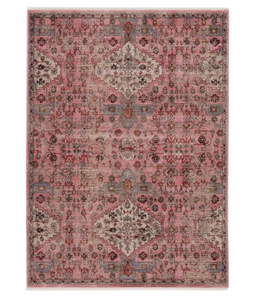 Vibe by Jaipur Living Kerta Medallion Pink/ Beige Area Rug (5'X8')