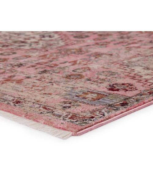 Vibe by Jaipur Living Kerta Medallion Pink/ Beige Area Rug (5'X8')