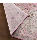Label J Kerta ZFA10 Medallion Pink and Beige Area Rug (9'X12'11")