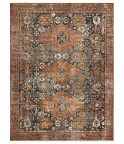 Vibe by Jaipur Living Zefira Razia ZFA12 Navy/Red 8 ft. X 10 ft. 2 in. Rectangle Rug