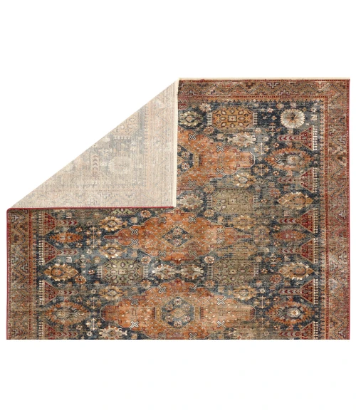 Vibe by Jaipur Living Razia Medallion Navy/ Red Area Rug (8'X10'6")