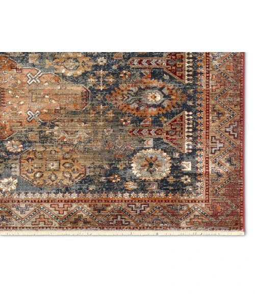 Vibe by Jaipur Living Razia Medallion Navy/ Red Area Rug (8'X10'6")