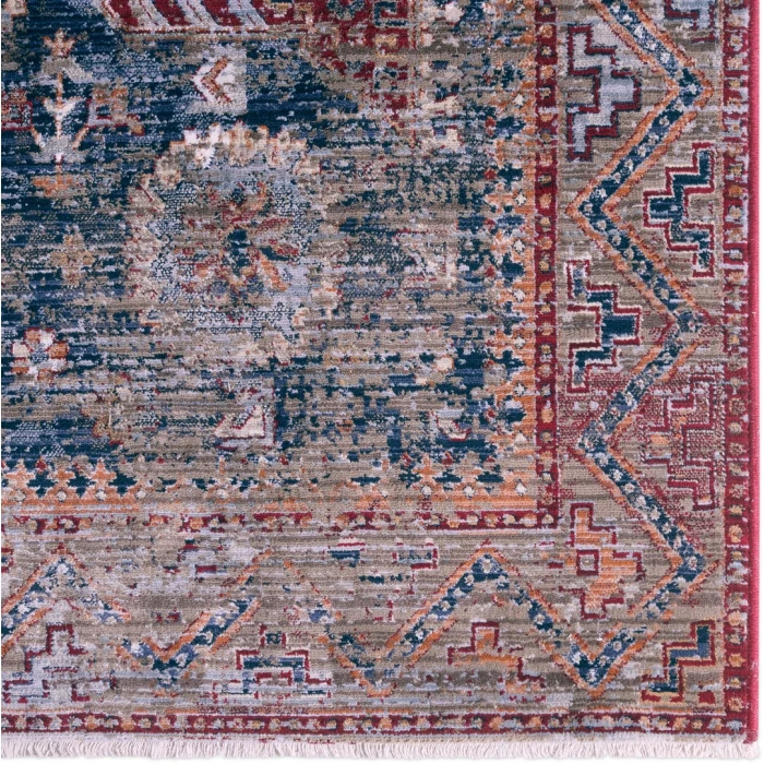 Jaipur Living Zefira Navy ZFA12 18 in. Swatch Square Rug