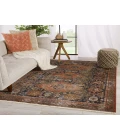 Vibe by Jaipur Living Razia Medallion Navy/ Red Area Rug (8'X10'6")