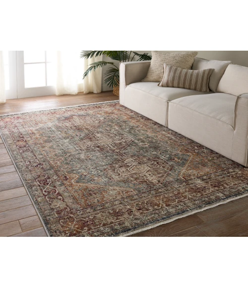 Vibe by Jaipur Living Zakaria Medallion Red/Blue Area Rug 5'X8'