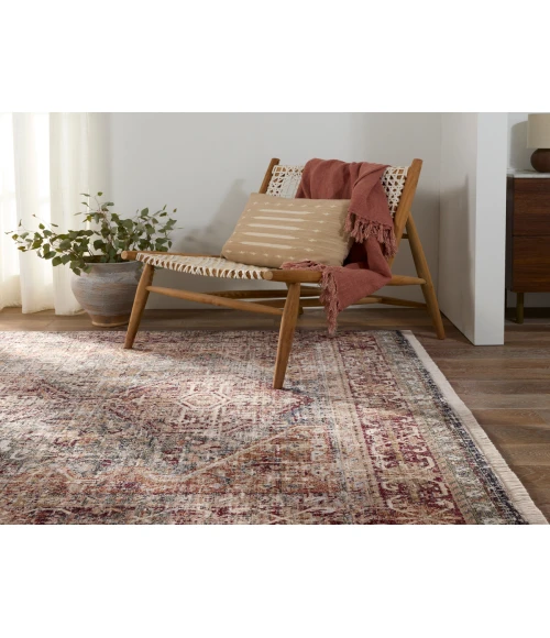 Vibe by Jaipur Living Zakaria Medallion Red/Blue Area Rug 5'X8'