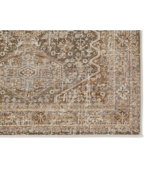 Vibe by Jaipur Living Zakaria Medallion Tan/Taupe Area Rug 5'X8'
