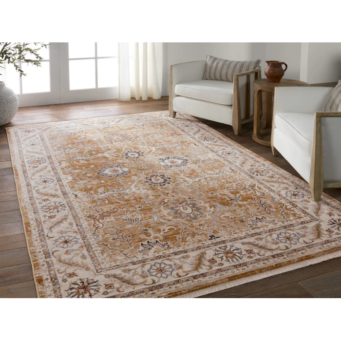 Vibe by Jaipur Living Romano Medallion Brown/ Cream Area Rug 5'X8'