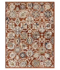 Vibe by Jaipur Living Zefira Althea ZFA22 Orange - Cream 8 ft. X 10 ft. 6 in. Rectangle Rug