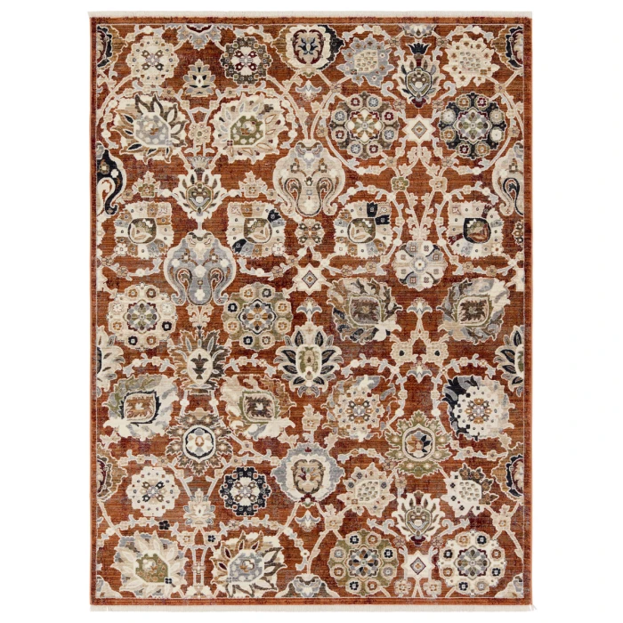 Vibe by Jaipur Living Althea Floral Orange/ Cream Area Rug 10'X14'