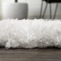 Marrakesh Shag Trellis Ivory/Charcoal 2 ft. x 8 ft. Runner Rug