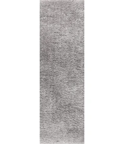 Jonathany Alaska Shag ALA102A Gray Area Rug 2 ft. 3 in. X 8 ft. Runner