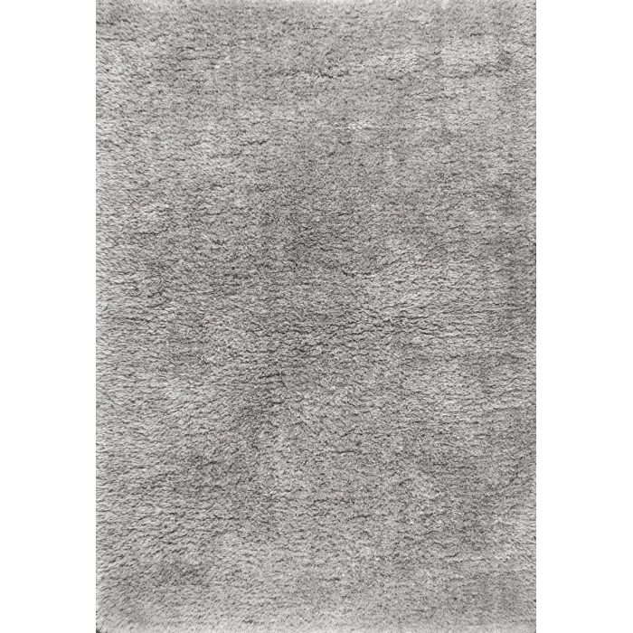 Aydin Solid Plush Shag Gray 3 ft. x 5 ft. Area Rug