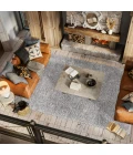 Aydin Solid Plush Shag Gray 3 ft. x 5 ft. Area Rug