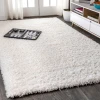 Jonathany Alaska Shag ALA102B Ivory Area Rug 3 ft. X 5 ft. Rectangle