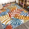 Jonathany Amalfi Coast AMC100B Cream/Orange Area Rug 7 ft. 9 in. X 10 ft. Rectangle