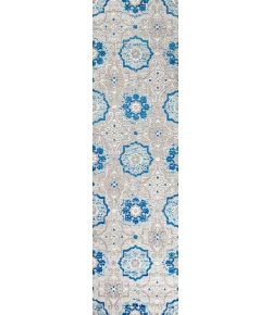 Jonathany Amalfi Coast AMC101A Blue/Gray Area Rug 2 ft. 3 in. X 8 ft. Runner