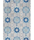 Mediterranean Medallion Blue/Gray 3 ft. x 5 ft. Indoor/Outdoor Area Rug