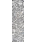Julien Paisley High-Low Light Gray/Ivory 2 ft. x 8 ft. Indoor/Outdoor Runner Rug