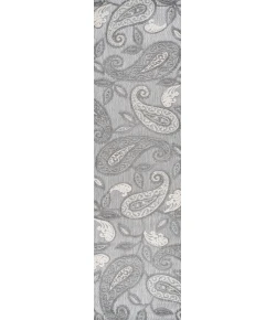 Jonathany Amalfi Coast AMC102A Light Gray/Ivory Area Rug 2 ft. 3 in. X 8 ft. Runner