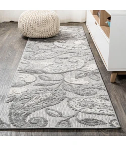 Jonathany Amalfi Coast AMC102A Light Gray/Ivory Area Rug 2 ft. 3 in. X 8 ft. Runner