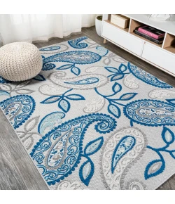 Jonathany Amalfi Coast AMC102C Blue/Light Gray Area Rug 7 ft. 9 in. X 10 ft. Rectangle