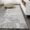 Jonathany Amalfi Coast AMC103A Light Gray/Ivory Area Rug 2 ft. 3 in. X 8 ft. Runner