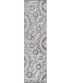 Jonathany Amalfi Coast AMC104A Light Gray/Ivory Area Rug 2 ft. 3 in. X 8 ft. Runner