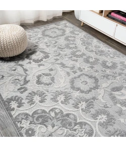 Jonathany Amalfi Coast AMC104A Light Gray/Ivory Area Rug 4 ft. X 6 ft. Rectangle