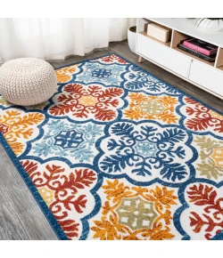 Jonathany Amalfi Coast AMC105A Blue/Multi Area Rug 5 ft. 3 in. X 7 ft. 7 in. Rectangle