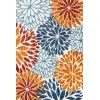 Jonathany Amalfi Coast AMC108A Orange/Blue/Cream Area Rug 3 ft. X 5 ft. Rectangle