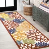 Jonathany Amalfi Coast AMC109B Cream/Red/Blue Area Rug 2 ft. 3 in. X 8 ft. Runner