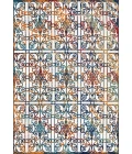 Cetara Ornate Trellis Cream/Blue/Orange 3 ft. x 5 ft. Indoor/Outdoor Area Rug