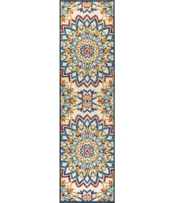 Jonathany Amalfi Coast AMC112A Red/Blue/Yellow Area Rug 2 ft. 3 in. X 8 ft. Runner