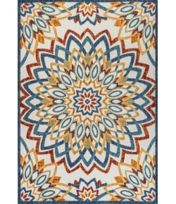 Jonathany Amalfi Coast AMC112A Red/Blue/Yellow Area Rug 4 ft. X 6 ft. Rectangle