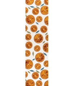 Jonathany Amalfi Coast AMC116A Orange/Cream Area Rug 2 ft. 3 in. X 8 ft. Runner