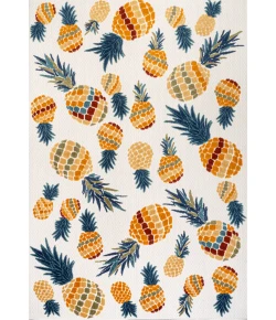 Jonathany Amalfi Coast AMC117A Orange/Navy Area Rug 5 ft. 3 in. X 7 ft. 7 in. Rectangle