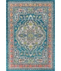 Bohemian FLAIR Boho Vintage Medallion Blue/Yellow 8 ft. x 10 ft. Area Rug