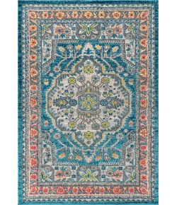 Jonathany Bohemian Flair BMF102A Blue/Yellow Area Rug 7 ft. 9 in. X 10 ft. Rectangle