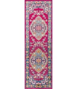 Jonathany Bohemian Flair BMF102B Pink/Ivory Area Rug 2 ft. 3 in. X 8 ft. Runner