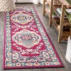 Jonathany Bohemian Flair BMF102B Pink/Ivory Area Rug 2 ft. 3 in. X 8 ft. Runner
