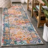 Jonathany Bohemian Flair BMF103A Cream/Navy Area Rug 2 ft. 3 in. X 8 ft. Runner
