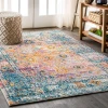 Jonathany Bohemian Flair BMF103A Cream/Navy Area Rug 3 ft. X 5 ft. Rectangle