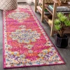 Jonathany Bohemian Flair BMF104A Pink/Cream Area Rug 2 ft. 3 in. X 8 ft. Runner