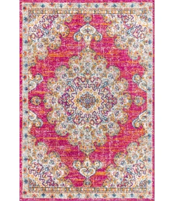 Jonathany Bohemian Flair BMF104A Pink/Cream Area Rug 7 ft. 9 in. X 10 ft. Rectangle
