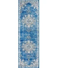 Bohemian FLAIR Boho Vintage Medallion Blue/Cream 2 ft. x 8 ft. Runner Rug